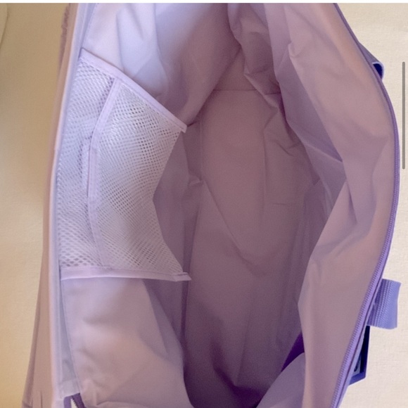 Trader Joe's Limited Edition Lavender Insulated Tote Cooler Bag Foldable NEW - Picture 6 of 7